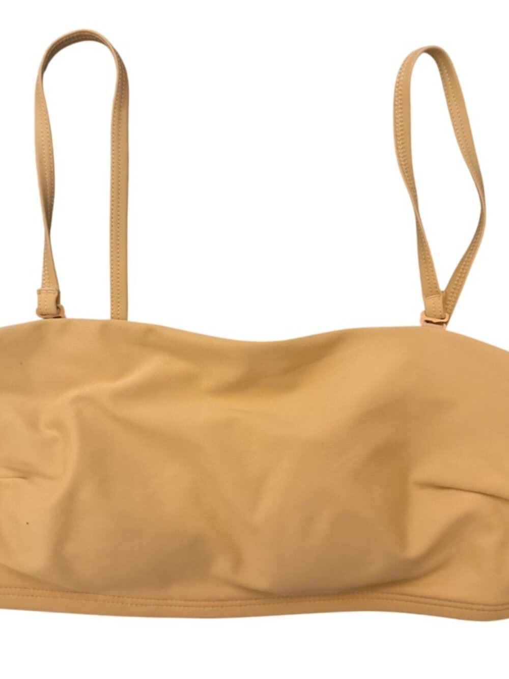 Old Navy Bikini Top Small Womens Bandeau Adjustable Straps Pastel Orange Padded